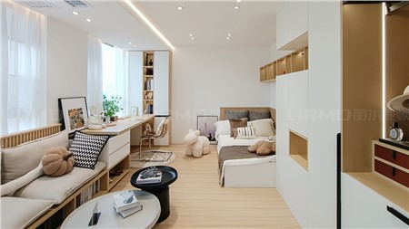 超美原木风实景案例展厅90m² | 丽尔曼顿全房全屋定制